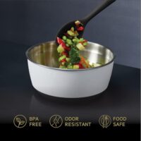 Evolution microwave bowl set – stainless steel and tempered glass - Image 6