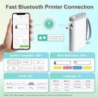 Nelko P21 mini wireless label printer with templates for home and office organization - Image 3