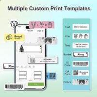 Nelko P21 mini wireless label printer with templates for home and office organization - Image 4