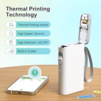Nelko P21 mini wireless label printer with templates for home and office organization - Image 6