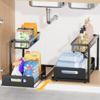 Pack of 2 removable organizers for storage under the sink - Image 2