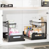 Pack of 2 removable organizers for storage under the sink - Image 3