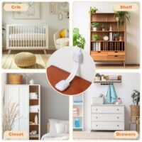 Baby safety furniture anchors, wall anchor without the need for a drill (pack of 4) - Image 6