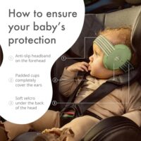 Alpine Muffy Baby Headphones with Hearing Protection and Noise Reduction (Green, up to 3 years old) - Image 7