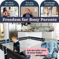 TODALE A large play coop for babies and toddlers with an activity center and breathable net - Image 3