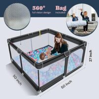 TODALE A large play coop for babies and toddlers with an activity center and breathable net - Image 7