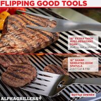 Alpha Grillers A set of durable and professional grill accessories for outdoor cooking - Image 4