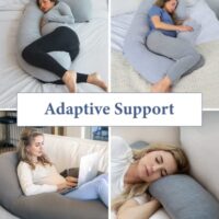 U-shaped Pharmedoc pregnancy pillow for maximum comfort and restful sleep - Image 4
