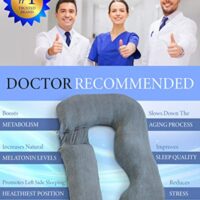 U-shaped Pharmedoc pregnancy pillow for maximum comfort and restful sleep - Image 5