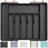 Lifewit adjustable cutlery tray for kitchen - Image 2