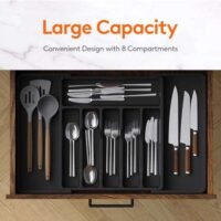 Lifewit adjustable cutlery tray for kitchen - Image 3