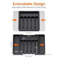 Lifewit adjustable cutlery tray for kitchen - Image 4