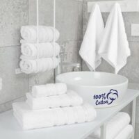 American Soft Linen set of 3 towels Premium quality cotton towels for maximum softness - Image 3