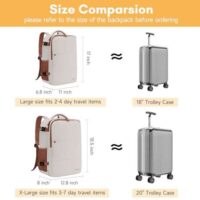 35 liter backpack with shoe case, suitable for trips and carrying on luggage. Airline approved! Perfect for boarding - Image 7