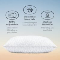 Coop Home Goods memory foam queen pillow for sleeping on your side or stomach - Image 6