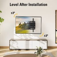 תושבת קיר לטלוויזיה Dream TV לתלייה על טלוויזיה בגודל 32-65 אינץ’, תושבת טלוויזיה עם סיבוב והטיה, סוגר טלוויזיה בתנועה מלאה עם זרועות כפולות מפרקות, מתאים לחתיכים 40.6 ס”מ, Max VESA 400X400 מ”מ, 44.9 - Image 6